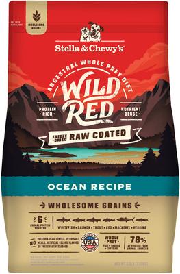 Wild Red Raw Coated Kibble Wholesome Grains Ocean Recipe Dry Dog Food, 3.5-lb bag