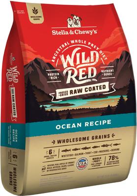 Wild Red Raw Coated Kibble Wholesome Grains Ocean Recipe Dry Dog Food, 3.5-lb bag