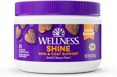 Shine Skin & Coat Bacon Flavor Chew Supplements for Dogs, 45 count