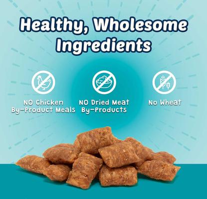 Bundle: Blue Buffalo Sensitive Stomach Chicken Recipe Adult Dry Food + Bursts with Savory Seafood Cat Treats