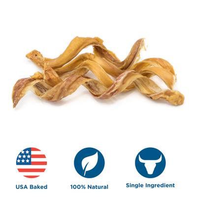 Thick Curly 5-6" Bully Sticks Dog Treats, 12 count
