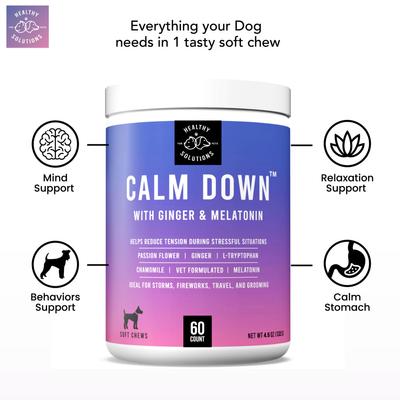 Calming Supplement Dog Chews, 60 count
