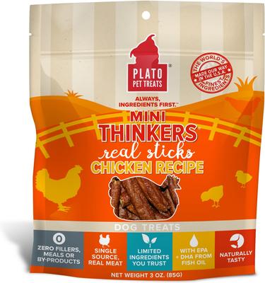 Mini Thinkers Real Sticks Lamb Recipe Dog Treats, 6-oz bag