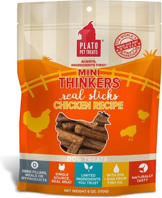 Mini Thinkers Real Sticks Lamb Recipe Dog Treats, 6-oz bag