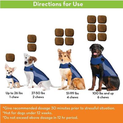 Bundle: ThunderShirt Classic Anxiety & Calming Vest, Heather Grey, XX-Small + ThunderWunders Hemp Dog Chews