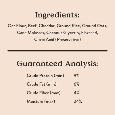 Say Moo Beef & Cheddar Training Bites Dog Treats, 6-oz bag