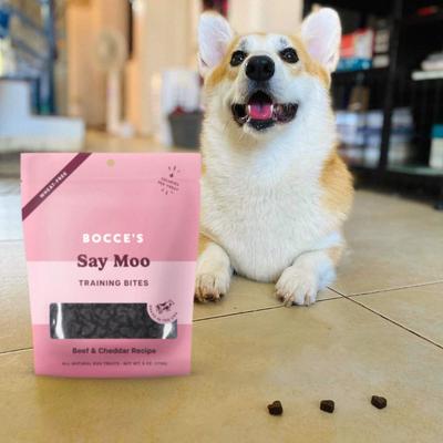 Say Moo Beef & Cheddar Training Bites Dog Treats, 6-oz bag