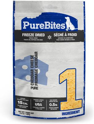 Bundle: Variety Pack - PureBites Beef Liver Freeze-Dried Raw Dog Treats, 4.2-oz bag, Cheddar & Beef & Cheese Flavors