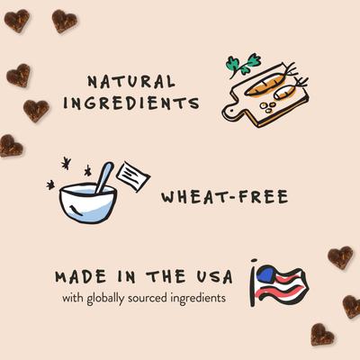 Quack Quack Quack Duck & Blueberry Recipe Training Bites Dog Treats, 6-oz bag