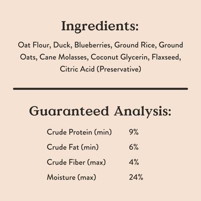 Quack Quack Quack Duck & Blueberry Recipe Training Bites Dog Treats, 6-oz bag