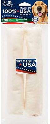 Beefhide 8-inch Rolls Natural Flavored Chewy Dog Treats, 2 count