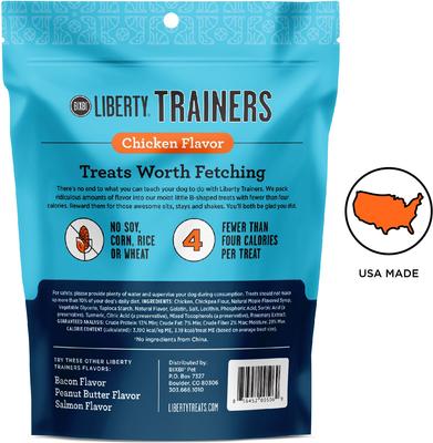 Liberty Trainers Chicken Flavor Grain-Free Dog Treats, 6-oz bag