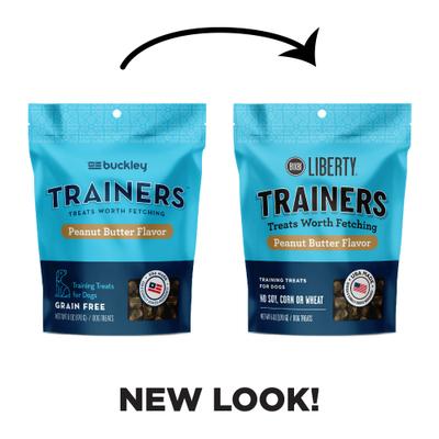 Liberty Trainers Peanut Butter Flavor Grain-Free Dog Treats, 6-oz bag