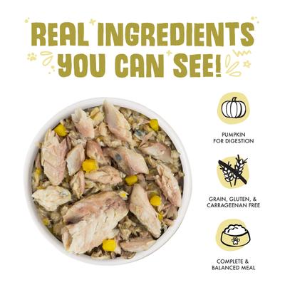 Meow Luau with Mackerel & Pumpkin Grain-Free Canned Cat Food, 3-oz, case of 24