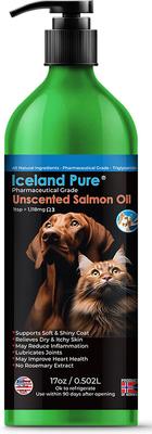 Unscented Pharmaceutical Grade Salmon Oil Liquid Dog & Cat Supplement, 33-fl oz bottle