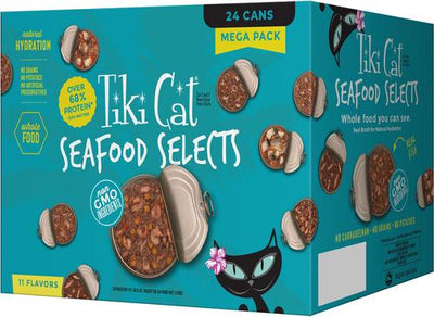 Mega Pack Fish Favorites Variety Pack Wet Cat Food, 2.8 & 3-oz cans, 24 count