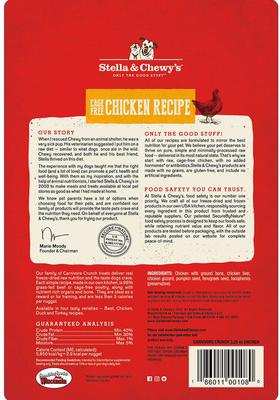 Bundle: Stella & Chewy's Carnivore Crunch Grass-Fed Beef Recipe + Cage-Free Chicken Recipe Freeze-Dried Dog Treats, 3.25-oz bag, bundle of 2