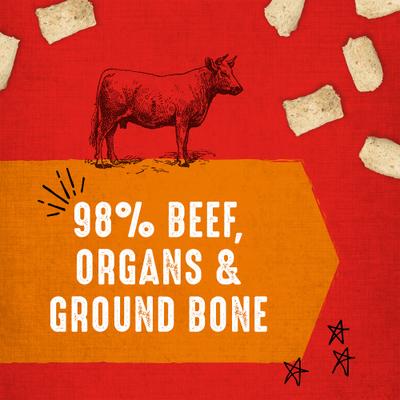 Bundle: Stella & Chewy's Carnivore Crunch Grass-Fed Beef Recipe + Cage-Free Chicken Recipe Freeze-Dried Dog Treats, 3.25-oz bag, bundle of 2