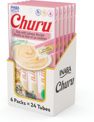 Churu Grain-Free Tuna with Chicken Puree Lickable Cat Treat, 0.5-oz tube, pack of 4