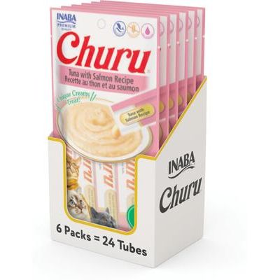 Churu - Premio para lamer para gatos (puré de pollo y queso sin cereales), tubo de 0.5 oz, paquete de 72 unidades