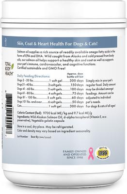 Wild Salmon Oil Gel Capsule Supplement for Dogs & Cats, 300 count