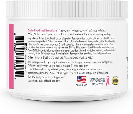 WholeBiotics Dog & Cat Supplement, 1-oz bottle