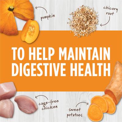 Alimento liofilizado para gatos Raw Boost Mixers con receta sin cereales para la salud digestiva, bolsa de 157 g