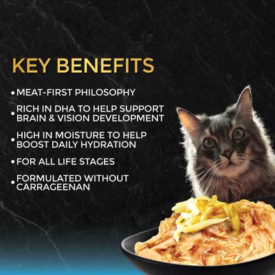 Tuna with Small Anchovies in Gravy Wet Cat Food, 2.82-oz can, case of 24