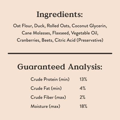 Soft & Chewy Duck Recipe Dog Treats, 6-oz bag