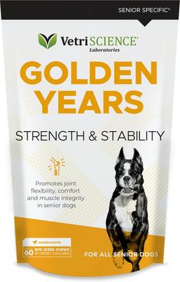 Golden Years Chicken Flavor Strength & Stability Joint Support Chew Supplement for Senior Dogs, 60 count