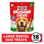 Bundle: Milk-Bone Original Brushing Chews + Fresh Breath Brushing Chews Daily Dental Large Dog Treats