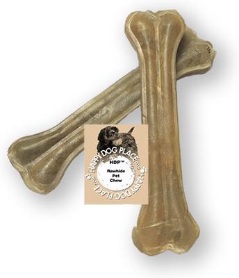 Pressed Rawhide Bone 12" Dog Treats, 10 count