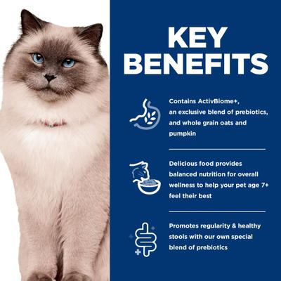 Senior Adult 7+ Perfect Digestion Chicken Dry Cat Food, 3.5-lb bag