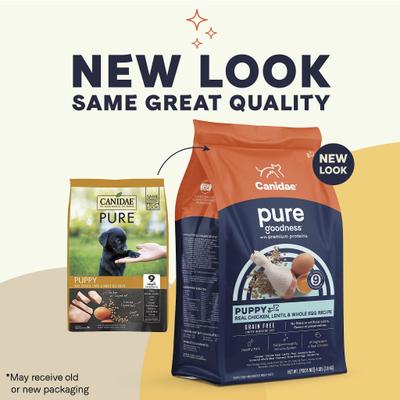 Grain-Free PURE Puppy Limited Ingredient Chicken, Lentil & Whole Egg Recipe Dry Dog Food, 12-lb bag