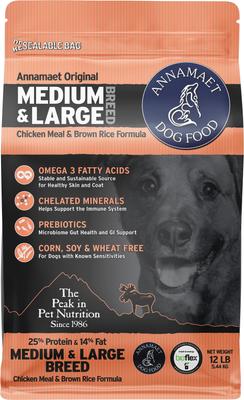 25% Medium & Large Breed Dry Dog Food, 5-lb bag