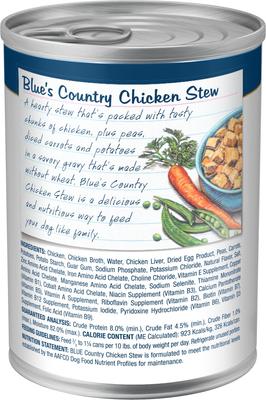 Bundle: Blue Buffalo Blue's Hearty Beef Stew + Blue's Country Chicken Stew Canned Dog Food