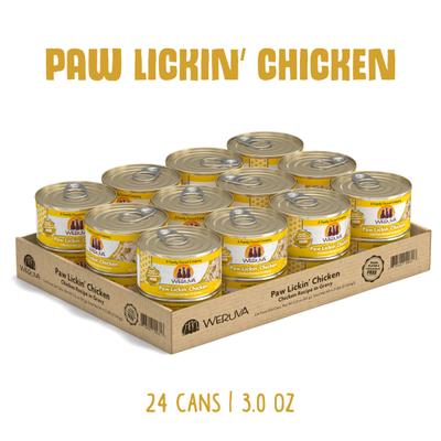 Paw Lickin' Chicken in Gravy Grain-Free Wet Cat Food, 3-oz, case of 24
