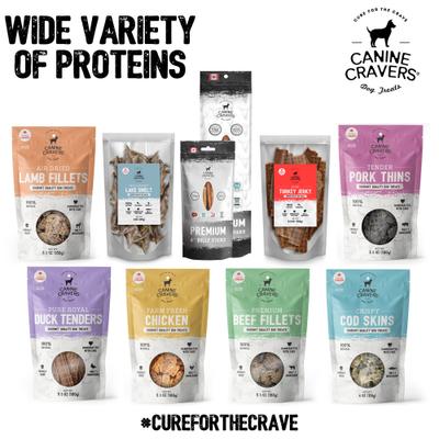 Tender Pork Thins Dehydrated Dog Treats, 5.3-oz pouch