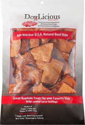 DogLicious Beef Flavored Chips Rawhide Dog Treats, 1-lb bag