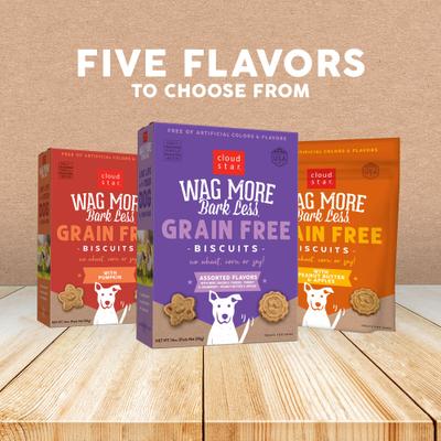Wag More Bark Less Grain-Free Assorted Flavors Crunchy Dog Treats, 14-oz box