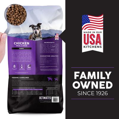 Puppy Chicken Meal & Rice Flavored Dry Dog Food, 40-lb bag