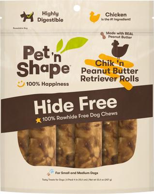 Chik 'n Retriever Roll Peanut Butter Dog Treats, 6 count