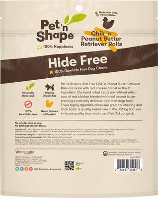 Chik 'n Retriever Roll Peanut Butter Dog Treats, 6 count