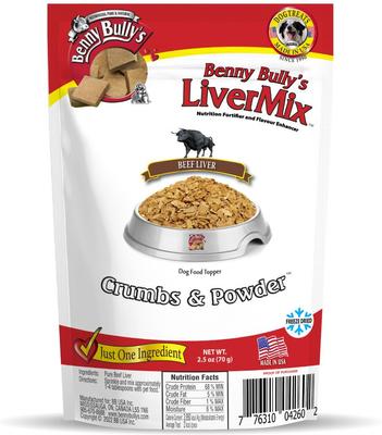 Liver Mix Crumbs & Powder Freeze-Dried Dog Topper, 1-lb bag