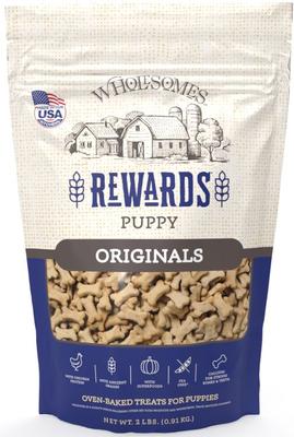 Bundle: Wholesomes Rewards Puppy Variety Biscuit + Rewards Puppy Originals Biscuit Dog Treats