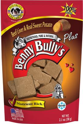 Plus Beef Liver & Sweet Potato Freeze-Dried Dog Treats, 2.1-oz bag