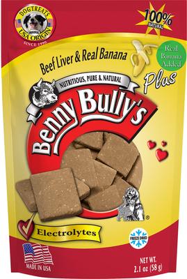 Plus Beef Liver & Banana Freeze-Dried Dog Treats, 2.1-oz bag