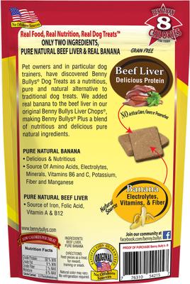 Plus Beef Liver & Banana Freeze-Dried Dog Treats, 2.1-oz bag