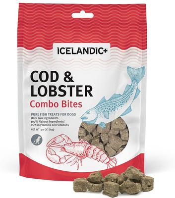 Grain-Free Cod & Lobster Combo Bites Dog Treats, 3-oz bag
