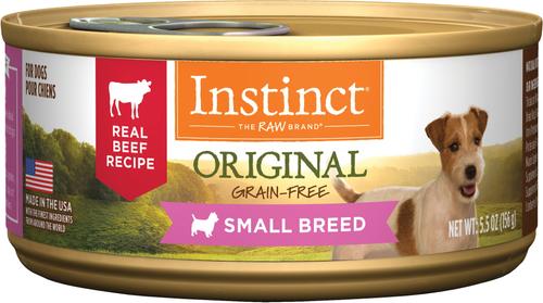 Original Small Breed Grain-Free Real Beef Recipe Wet Dog Food, 5.5-oz can, case of 12